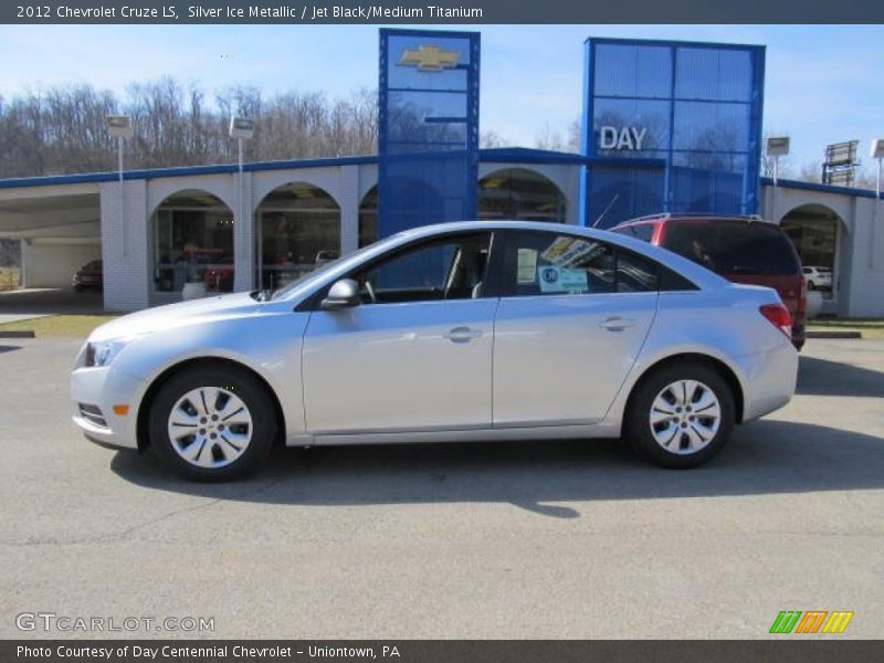 Silver Ice Metallic / Jet Black/Medium Titanium 2012 Chevrolet Cruze LS