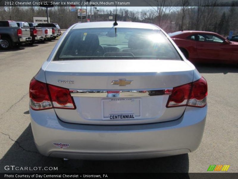 Silver Ice Metallic / Jet Black/Medium Titanium 2012 Chevrolet Cruze LS