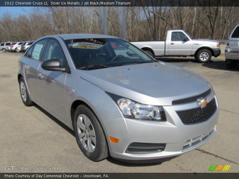 Silver Ice Metallic / Jet Black/Medium Titanium 2012 Chevrolet Cruze LS