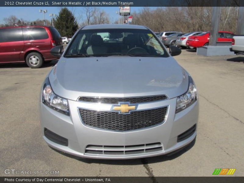 Silver Ice Metallic / Jet Black/Medium Titanium 2012 Chevrolet Cruze LS