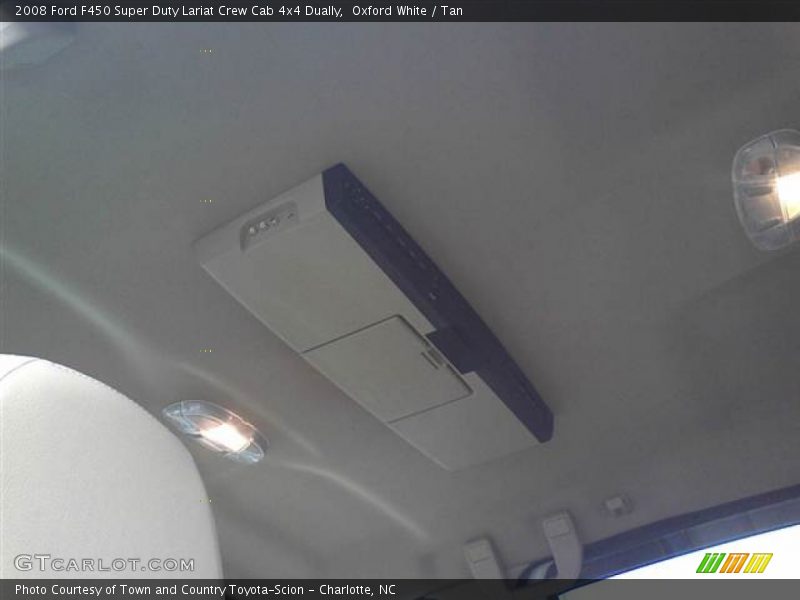 Oxford White / Tan 2008 Ford F450 Super Duty Lariat Crew Cab 4x4 Dually