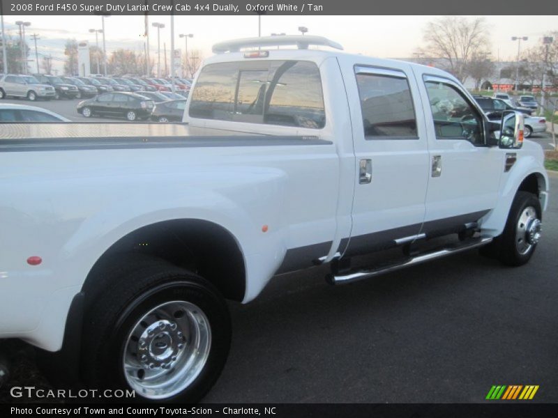 Oxford White / Tan 2008 Ford F450 Super Duty Lariat Crew Cab 4x4 Dually