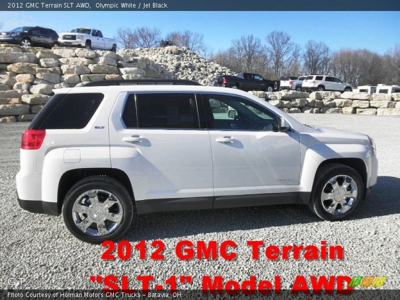 Olympic White / Jet Black 2012 GMC Terrain SLT AWD