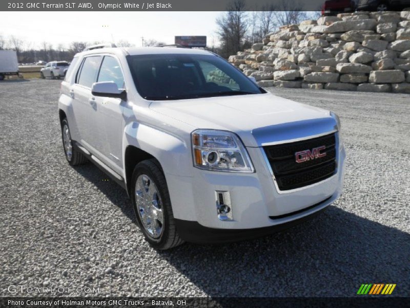 Olympic White / Jet Black 2012 GMC Terrain SLT AWD