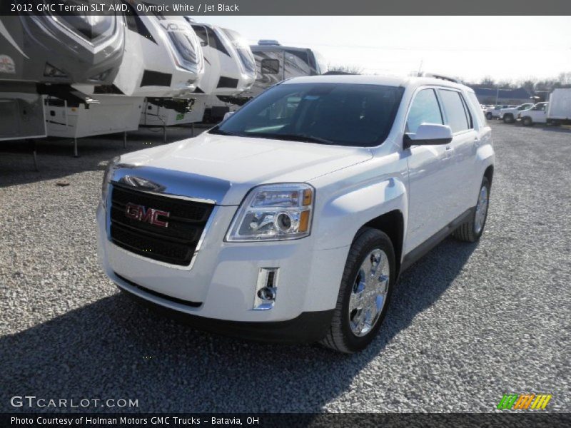Olympic White / Jet Black 2012 GMC Terrain SLT AWD