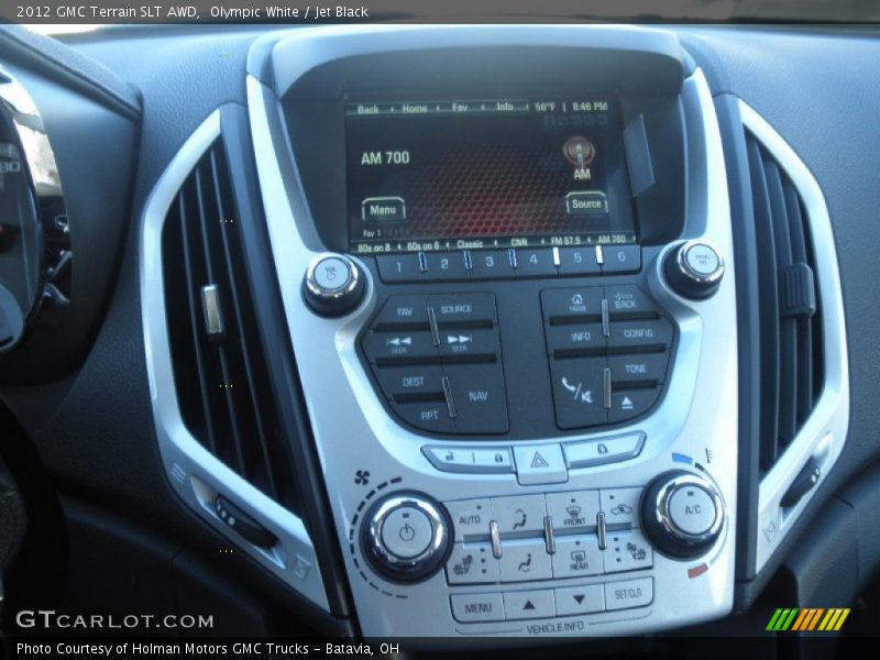 Olympic White / Jet Black 2012 GMC Terrain SLT AWD