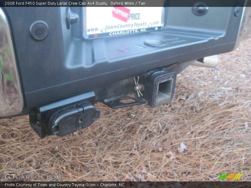 Oxford White / Tan 2008 Ford F450 Super Duty Lariat Crew Cab 4x4 Dually