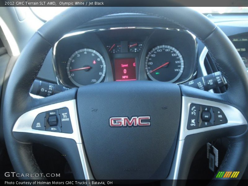 Olympic White / Jet Black 2012 GMC Terrain SLT AWD