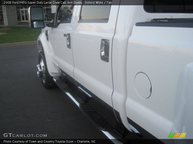 Oxford White / Tan 2008 Ford F450 Super Duty Lariat Crew Cab 4x4 Dually