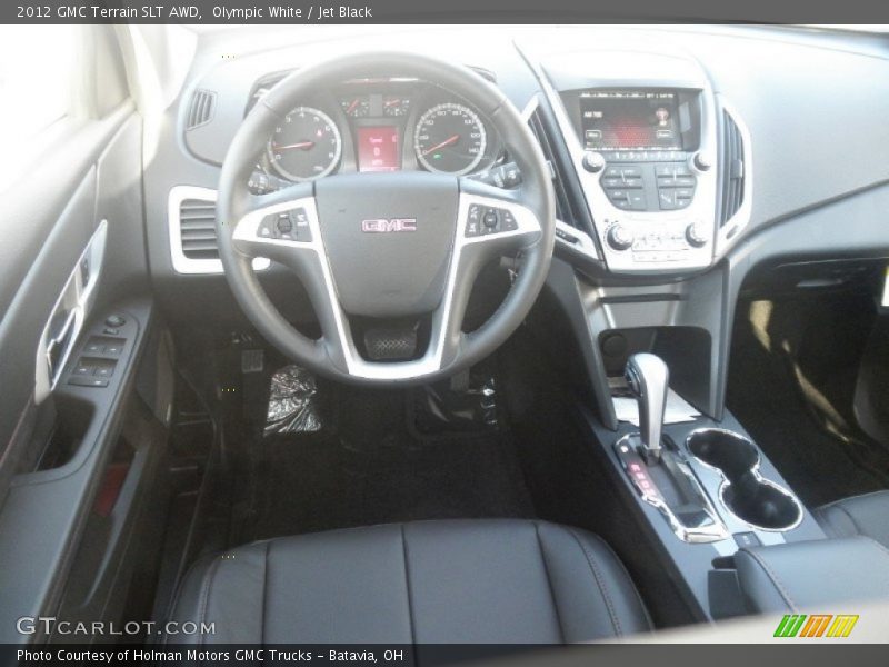 Olympic White / Jet Black 2012 GMC Terrain SLT AWD