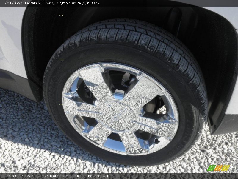 Olympic White / Jet Black 2012 GMC Terrain SLT AWD