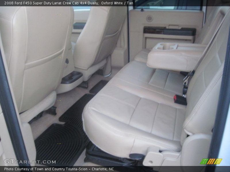 Oxford White / Tan 2008 Ford F450 Super Duty Lariat Crew Cab 4x4 Dually