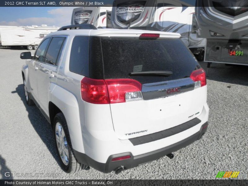 Olympic White / Jet Black 2012 GMC Terrain SLT AWD