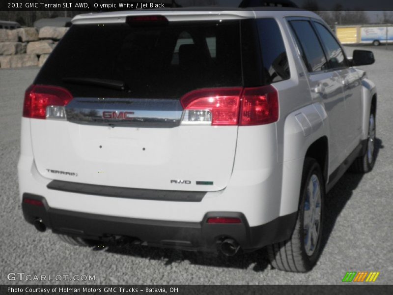 Olympic White / Jet Black 2012 GMC Terrain SLT AWD