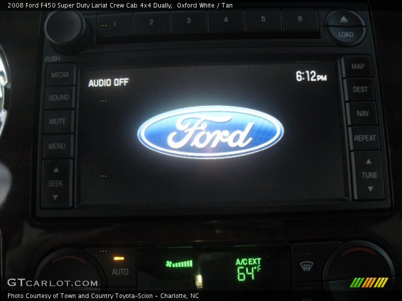 Oxford White / Tan 2008 Ford F450 Super Duty Lariat Crew Cab 4x4 Dually