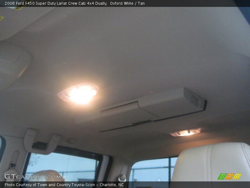 Oxford White / Tan 2008 Ford F450 Super Duty Lariat Crew Cab 4x4 Dually