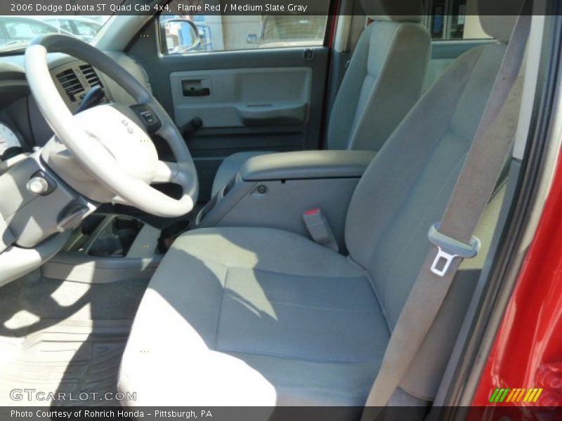 Flame Red / Medium Slate Gray 2006 Dodge Dakota ST Quad Cab 4x4