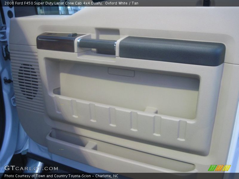 Oxford White / Tan 2008 Ford F450 Super Duty Lariat Crew Cab 4x4 Dually