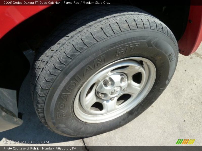 Flame Red / Medium Slate Gray 2006 Dodge Dakota ST Quad Cab 4x4