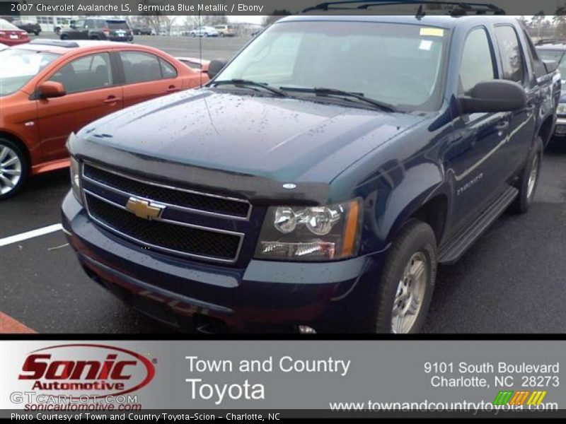 Bermuda Blue Metallic / Ebony 2007 Chevrolet Avalanche LS