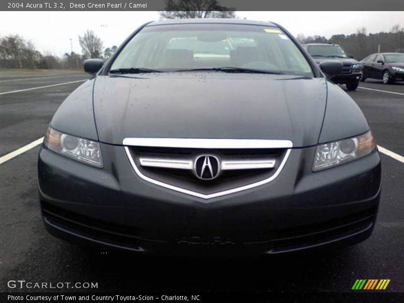 Deep Green Pearl / Camel 2004 Acura TL 3.2