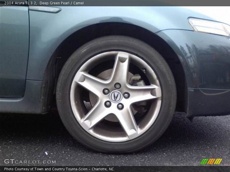 Deep Green Pearl / Camel 2004 Acura TL 3.2