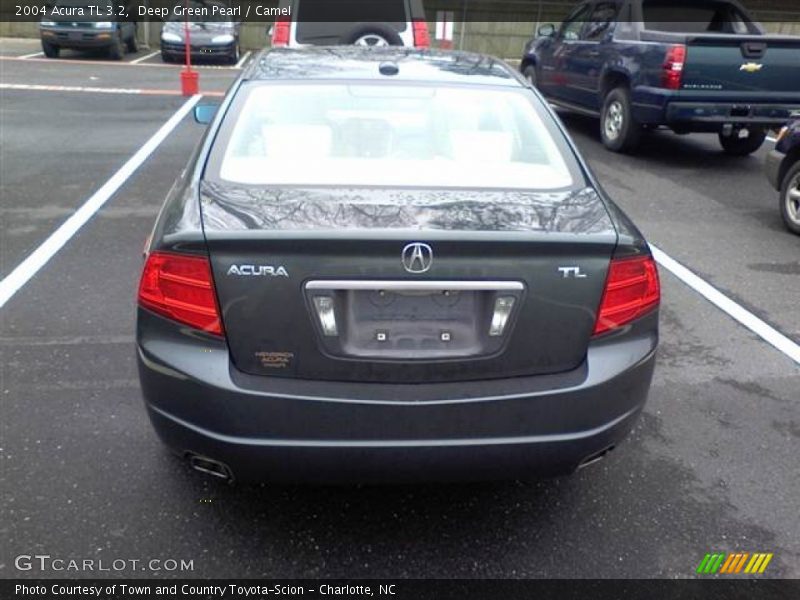 Deep Green Pearl / Camel 2004 Acura TL 3.2