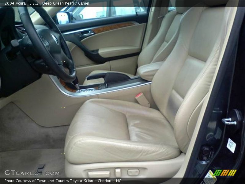 Deep Green Pearl / Camel 2004 Acura TL 3.2
