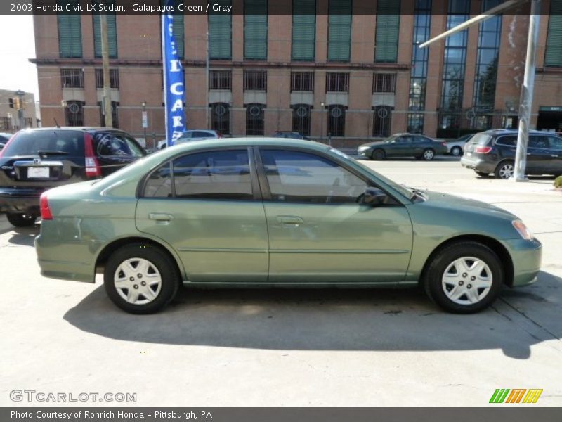 Galapagos Green / Gray 2003 Honda Civic LX Sedan