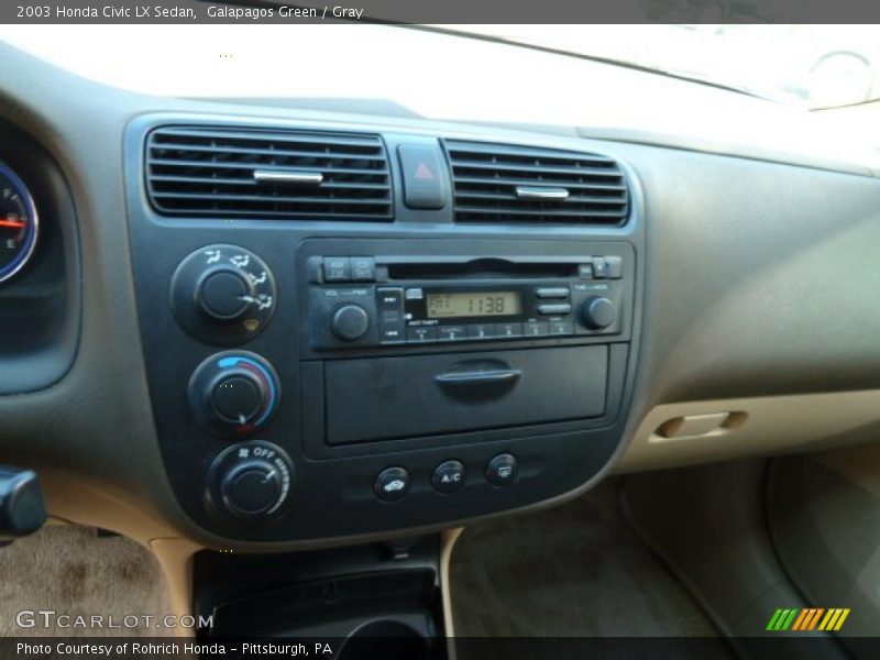 Galapagos Green / Gray 2003 Honda Civic LX Sedan
