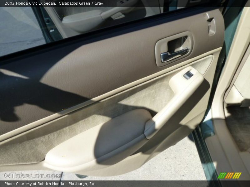 Galapagos Green / Gray 2003 Honda Civic LX Sedan