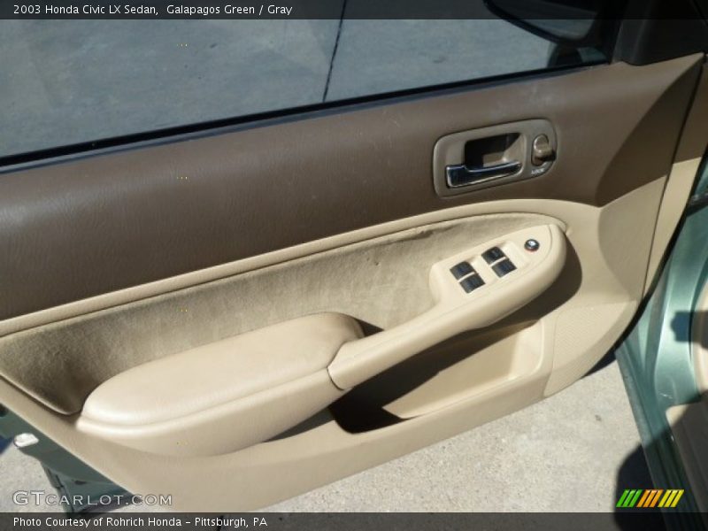 Galapagos Green / Gray 2003 Honda Civic LX Sedan