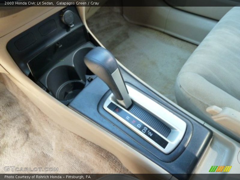 Galapagos Green / Gray 2003 Honda Civic LX Sedan