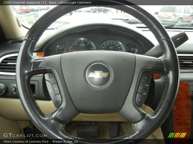 Black / Ebony/Light Cashmere 2008 Chevrolet Avalanche LTZ