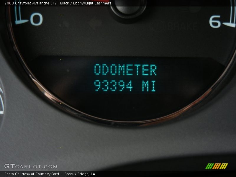 Black / Ebony/Light Cashmere 2008 Chevrolet Avalanche LTZ