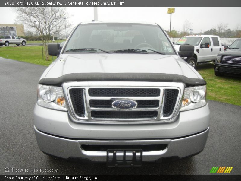 Silver Metallic / Medium/Dark Flint 2008 Ford F150 XLT SuperCrew