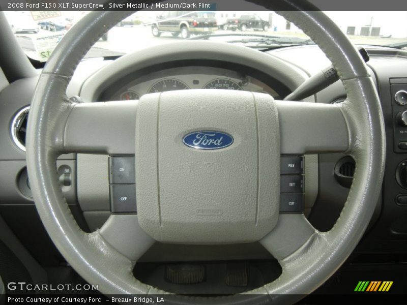 Silver Metallic / Medium/Dark Flint 2008 Ford F150 XLT SuperCrew