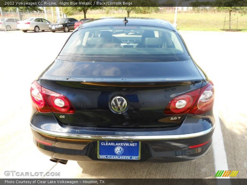 Night Blue Metallic / Black/Cornsilk Beige 2012 Volkswagen CC R-Line