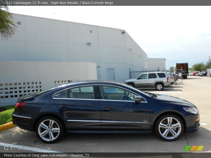 Night Blue Metallic / Black/Cornsilk Beige 2012 Volkswagen CC R-Line