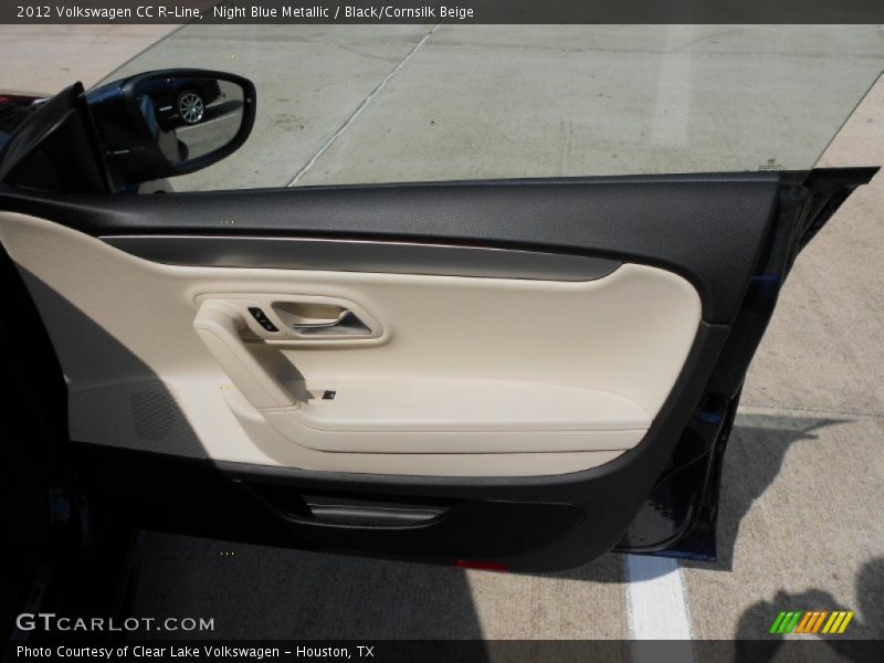Night Blue Metallic / Black/Cornsilk Beige 2012 Volkswagen CC R-Line