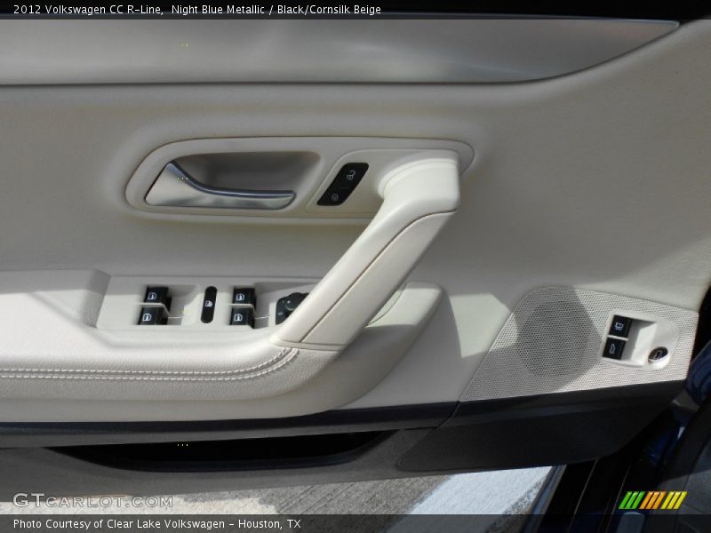 Night Blue Metallic / Black/Cornsilk Beige 2012 Volkswagen CC R-Line