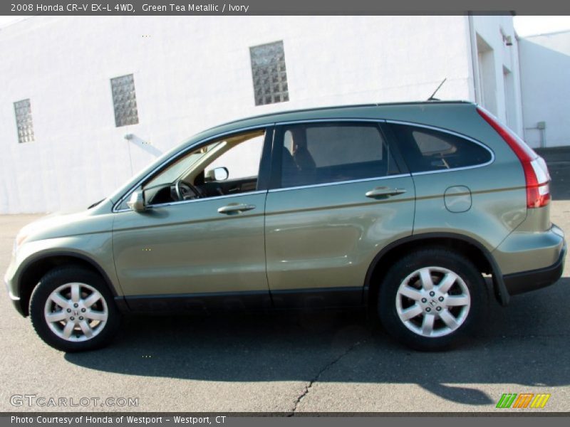 Green Tea Metallic / Ivory 2008 Honda CR-V EX-L 4WD