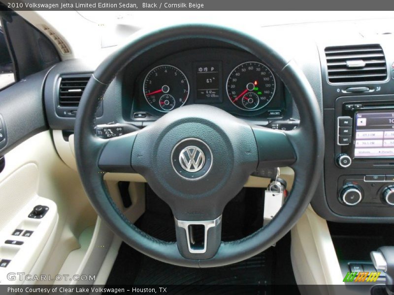 Black / Cornsilk Beige 2010 Volkswagen Jetta Limited Edition Sedan