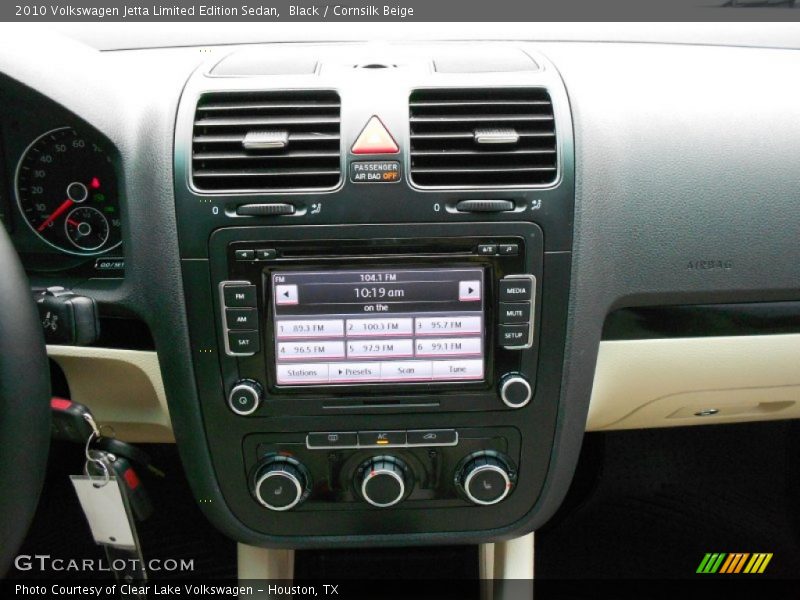 Black / Cornsilk Beige 2010 Volkswagen Jetta Limited Edition Sedan