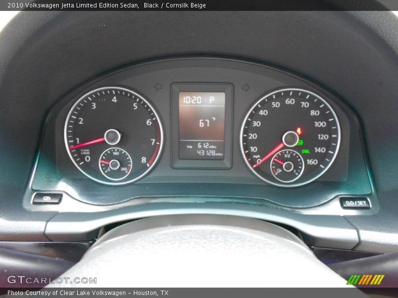 Black / Cornsilk Beige 2010 Volkswagen Jetta Limited Edition Sedan