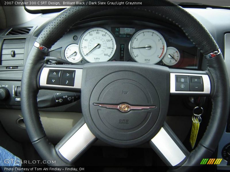 Brilliant Black / Dark Slate Gray/Light Graystone 2007 Chrysler 300 C SRT Design