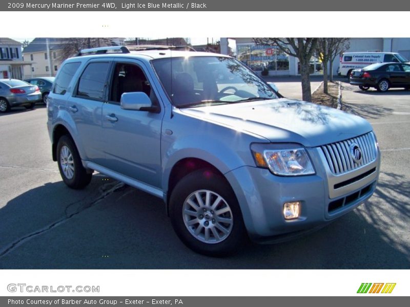 Light Ice Blue Metallic / Black 2009 Mercury Mariner Premier 4WD