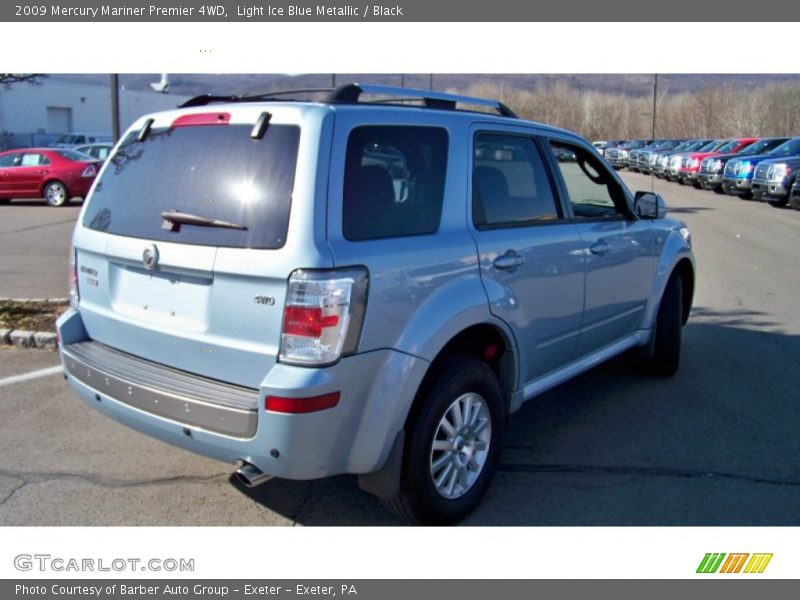 Light Ice Blue Metallic / Black 2009 Mercury Mariner Premier 4WD