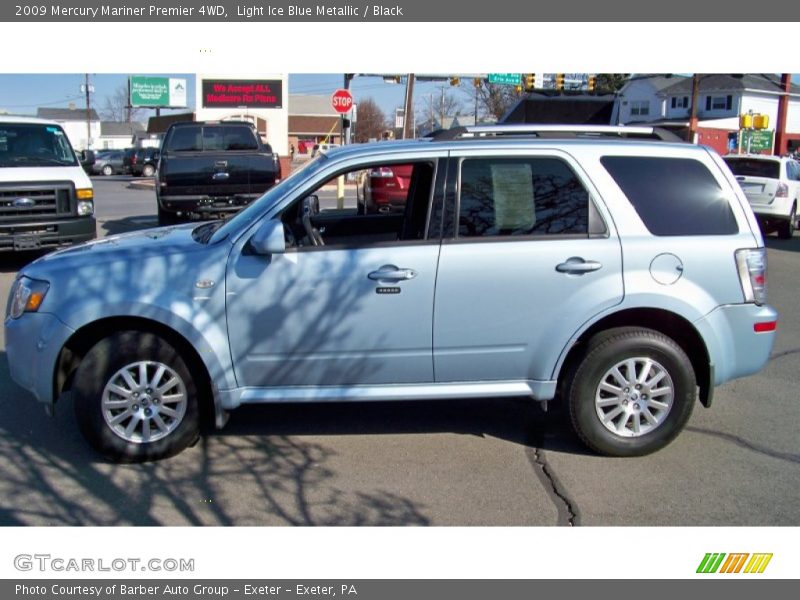 Light Ice Blue Metallic / Black 2009 Mercury Mariner Premier 4WD