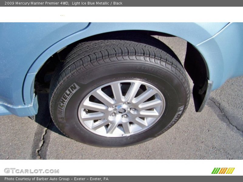 Light Ice Blue Metallic / Black 2009 Mercury Mariner Premier 4WD